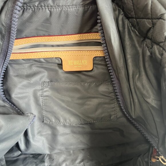 MZ Wallace Black & Magnet Gray Quilted Metro Tote Size Large - Picture 5 of 6